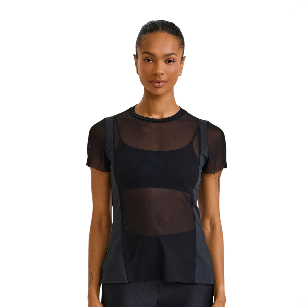 CAMISETA LARGA DE TULL