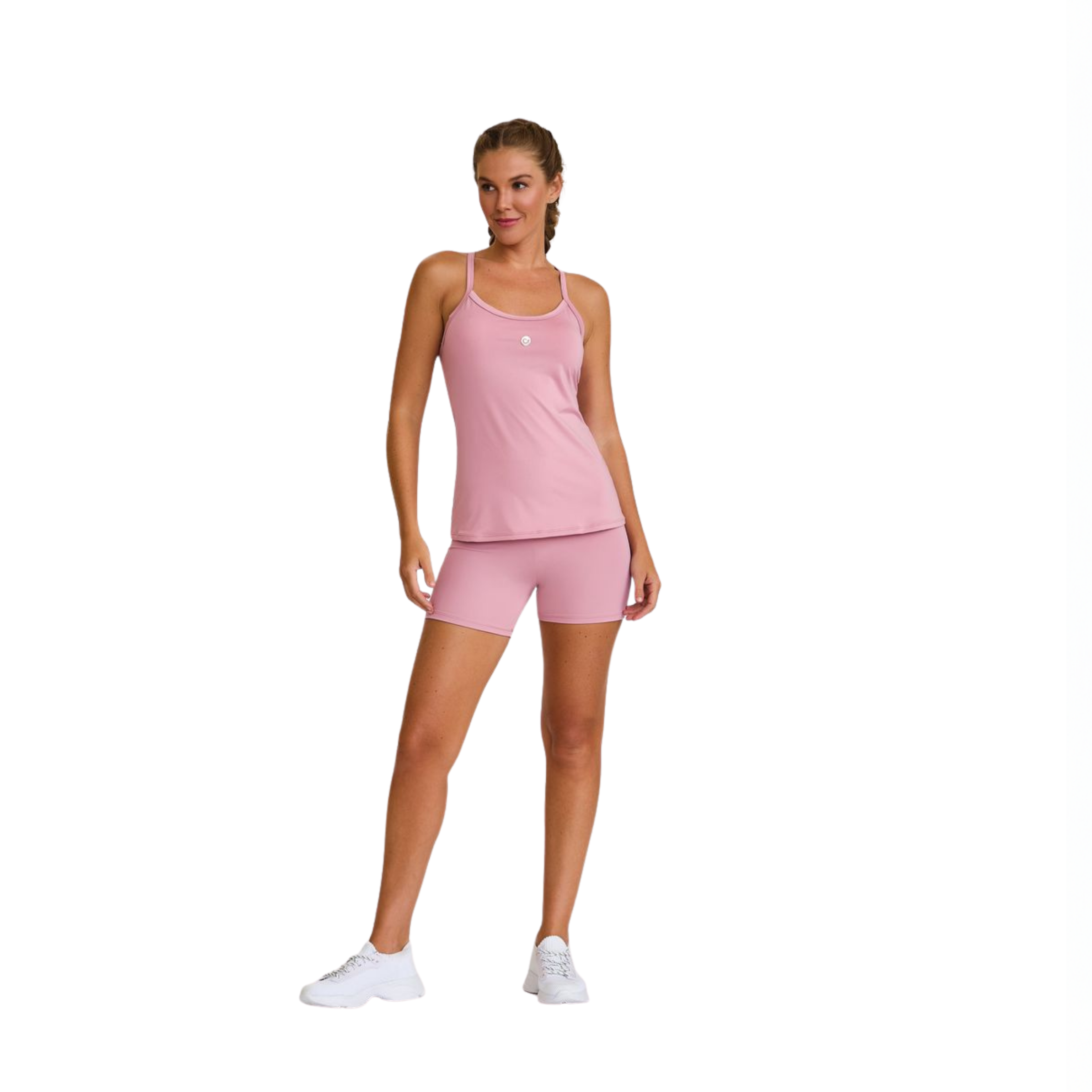 CAMISETA SIN MANGAS TIRANTES FINOS ROSA QUARZO