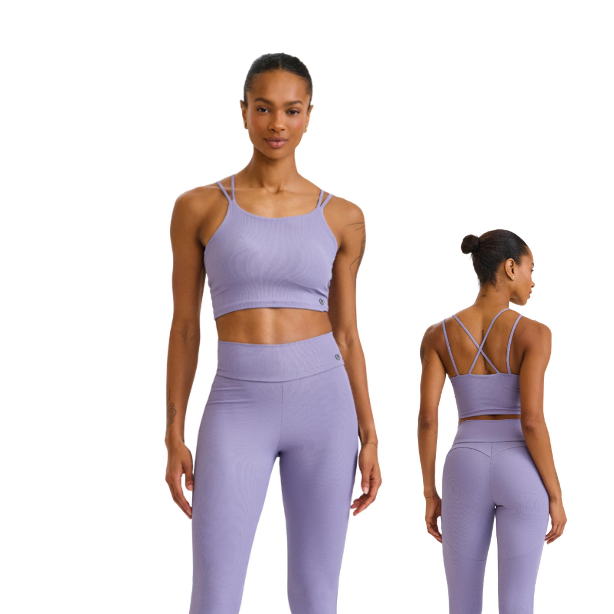 LEGGINS ACANALADO LEVANTA COLA LILA