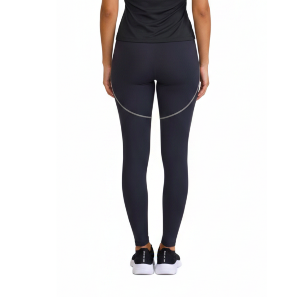 LEGGINS MIX CON SEDA NEGRO