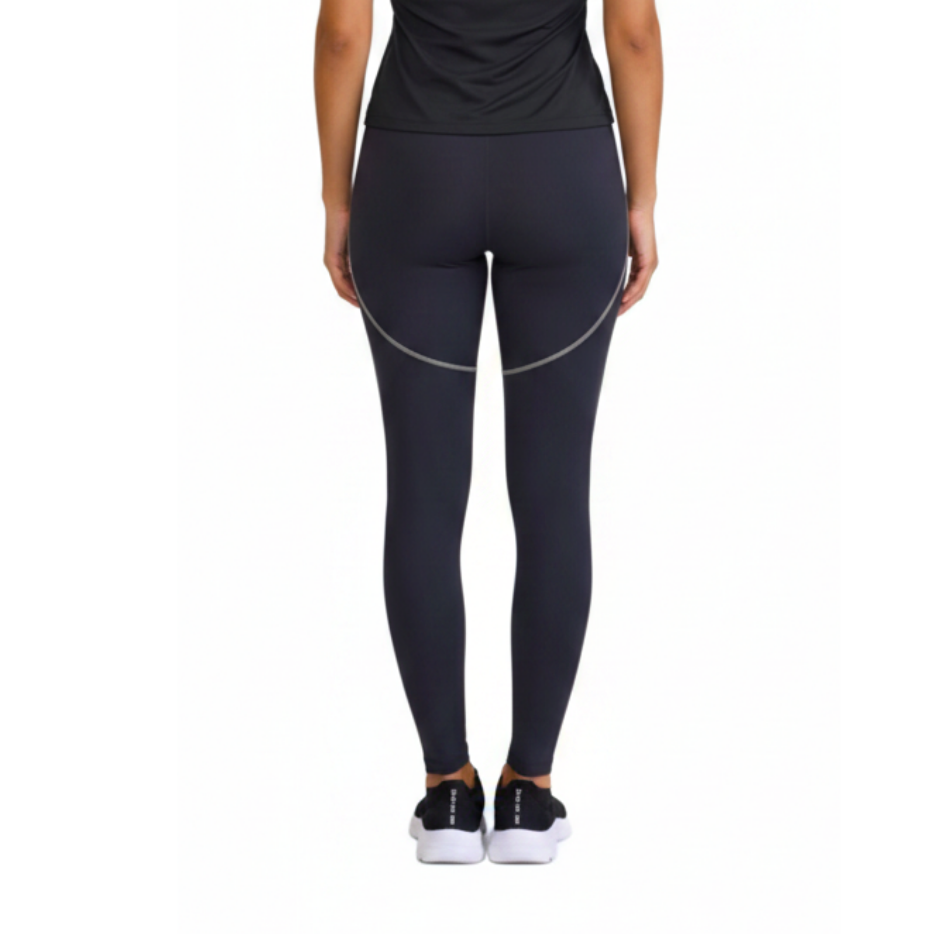 LEGGINS MIX CON SEDA NEGRO