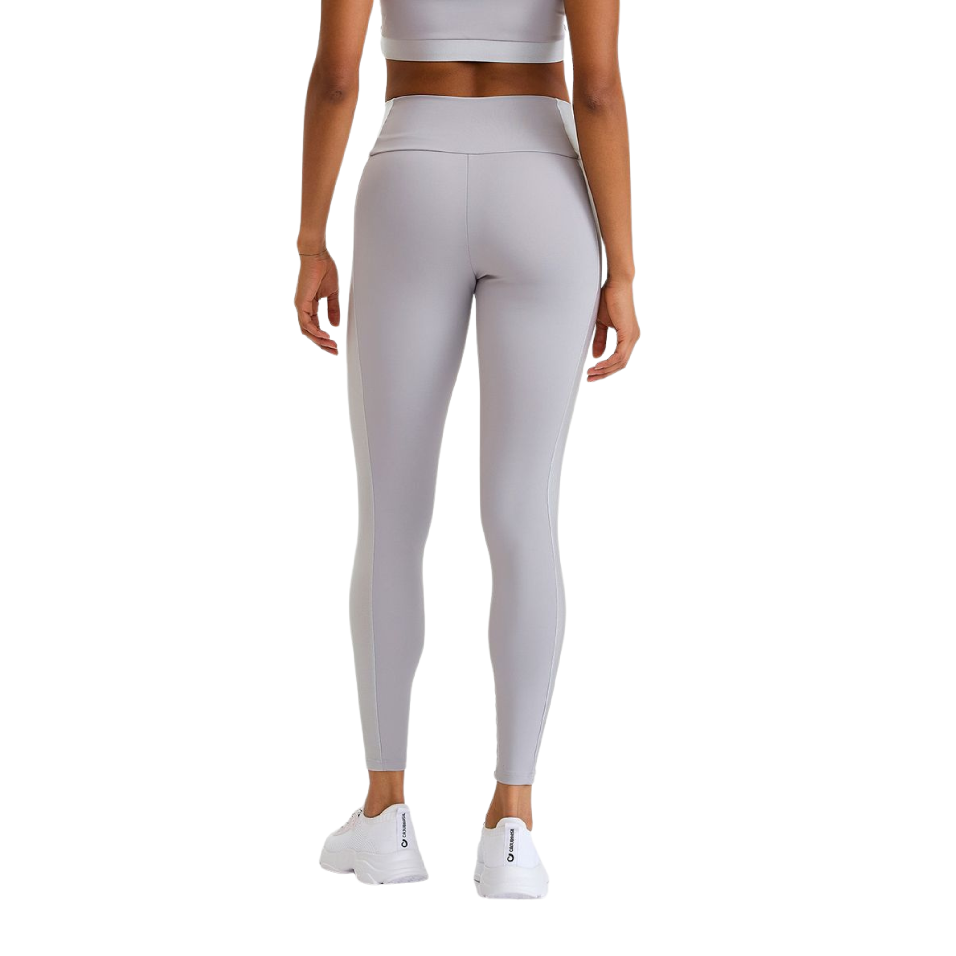 LEGGINS PROFESIONALES CON BRILLO GRIS CROMO