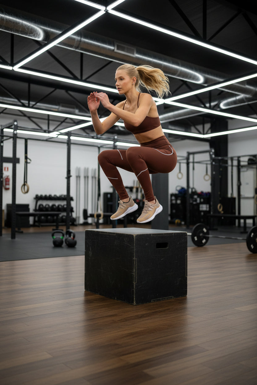 LEGGINS ATLETICA CON BOLSILLO AL COSTADO MARRON