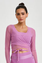 CROPPED DE TULL CON AMARRE FRONTAL