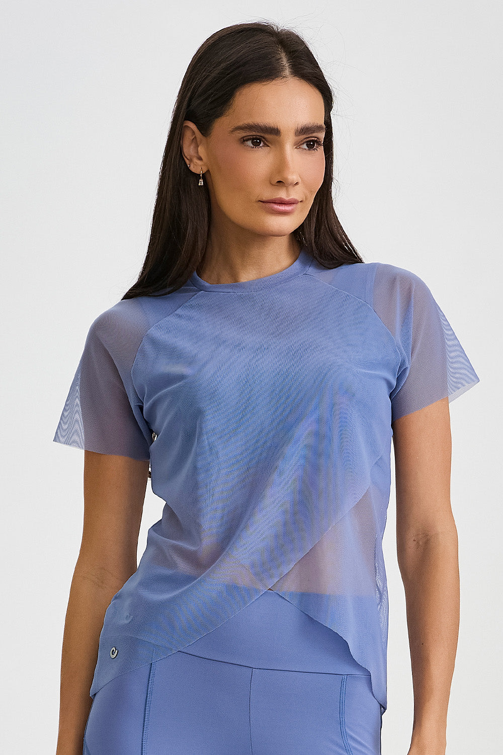 CAMISETA DE TULL CRUZADO