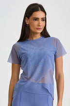 CAMISETA DE TULL CRUZADO