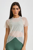 CAMISETA DE TULL CRUZADO