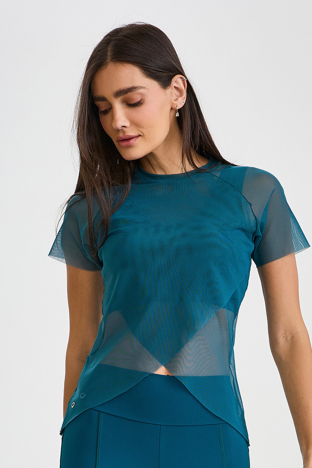 CAMISETA DE TULL CRUZADO
