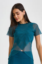 CAMISETA DE TULL CRUZADO