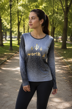 POLERA MANGA LARGA GRIS