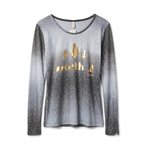 BLUSA POLERA MANGA LARGA GRIS
