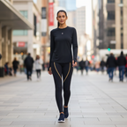 BLUSA MANGA LARGA UV DRYFIT NEGRO