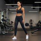 LEGGINS MIX CON SEDA NEGRO