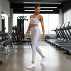 LEGGINS PROFESIONALES CON BRILLO GRIS CROMO
